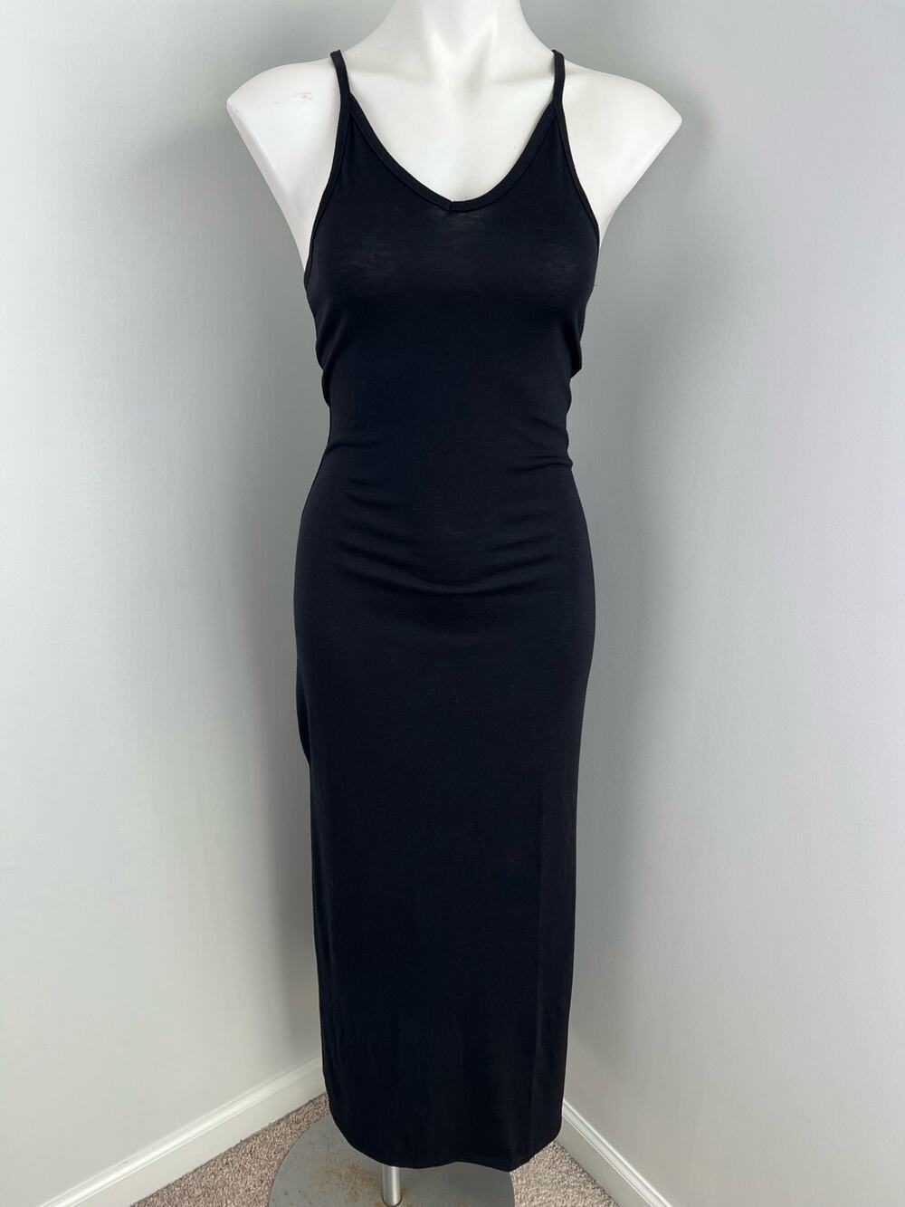 Miken Swim Maxi Bodycon Minimalist Swim Coverup XS